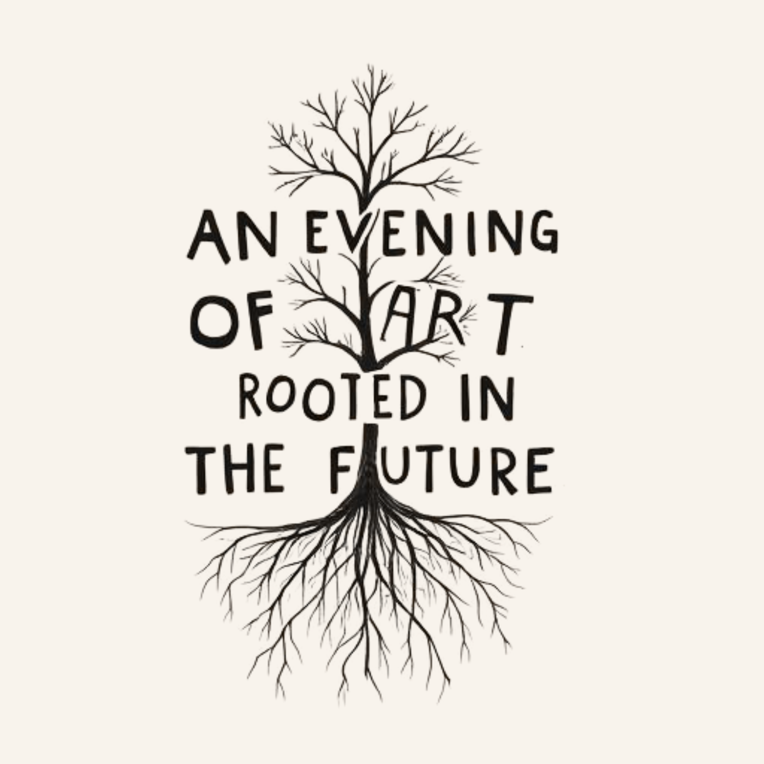 An Evening of Art: Rooted in the Future - logo
